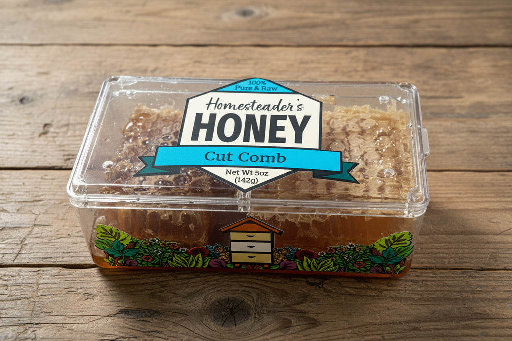 Homesteader's Honey Cut Comb, 5 oz. – Bemis Honey Bee Farm