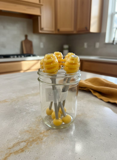 Beehive Set Di 2 Agitatori Sale E Pepe In Vetro A Forma Di Alveare - Antiumidità Con Coperchio A Cerniera